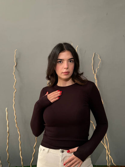 Ribana Oysho Bluz - Kahverengi